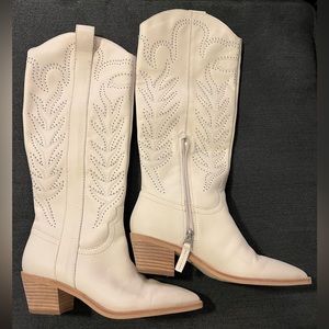 Dolce Vita White Western Boots with Studs - Worn once! Great condition!